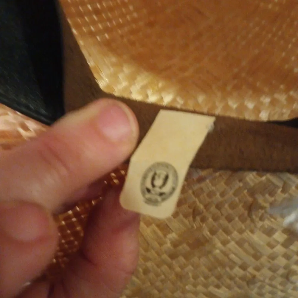 Vintage John B Stetson Company Kachina Model Cowboy Western Straw Hat Size 7